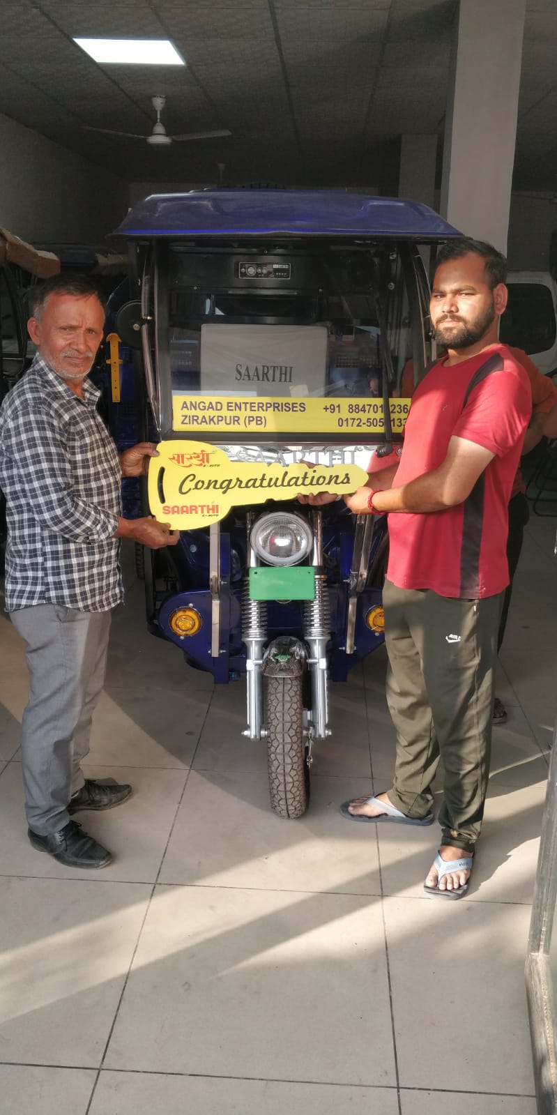 First-time owner — happy Angad Enterprises customer in Zirakpur, PB