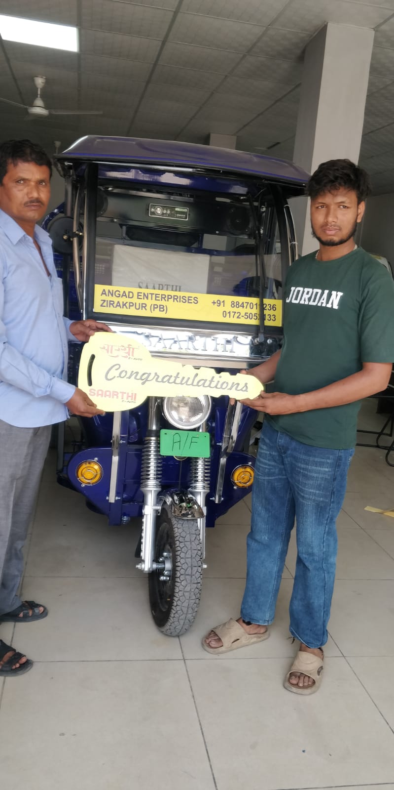 A livelihood delivered — happy Angad Enterprises customer in Zirakpur, PB